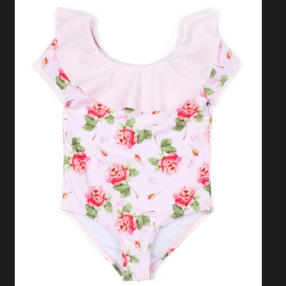 Betsey Johnson Other - NWT Betsey Johnson Pink Rose Swimsuit XL/14